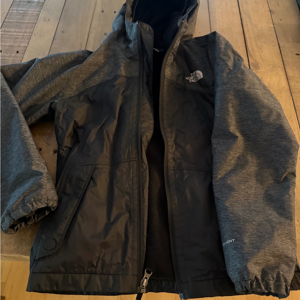 The North Face Kids Black and Gray Performance Jacket